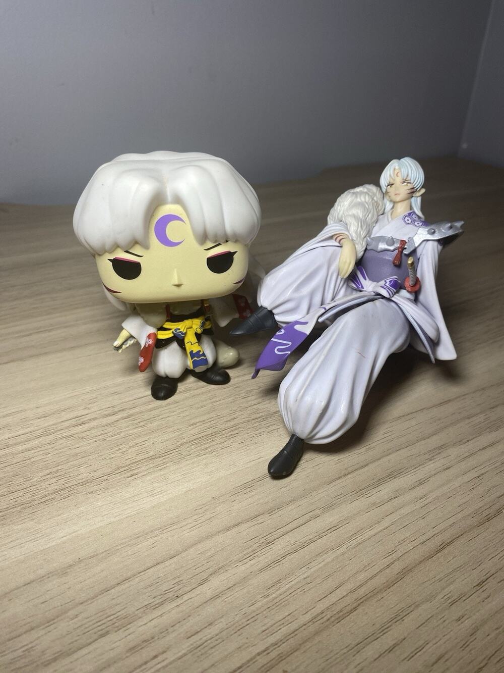 9CM Anime Inuyasha Sesshomaru Figure Stopper & Funko Pop - Lot Of 2